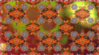 Tekstil, kumaş, kapaklar, duvar kağıtları, baskı, naylon, yapıştırma, örgü, dekupaj için çiçeksiz arkaplan. Küçük kahverengi çiçekli oldukça eski bir besin torbası deseni. Millefleurlar.