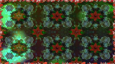 Bahar çiçekli, dikişsiz, sevimli çiçek deseni. Raster illüstrasyonu. Güzel kumaş deseni.