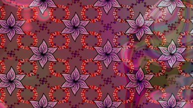 Kahverengi renklerde güzel çiçekler, suluboya desenli, duvar kağıdı, kart ya da kumaş için fayanslı. Raster..