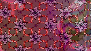 Kahverengi renklerde güzel çiçekler, suluboya desenli, duvar kağıdı, kart ya da kumaş için fayanslı. Raster..