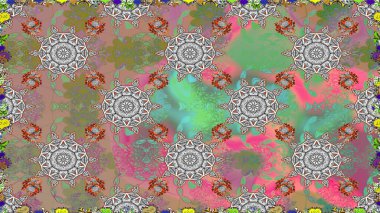 Çiçek kompozisyonu. Çiçek arkaplan. Çiçek kolajı. Küçük çiçekte güzel bir desen var. - Gri çiçekler. Raster deseni. Doğa.