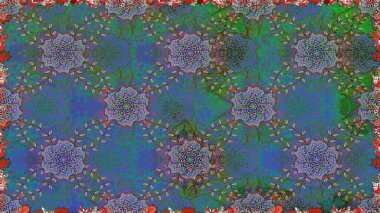 Çiçek arka plan. Sorunsuz raster desen. Güzel kumaş deseni.