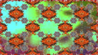 Tekstil, kumaş, kapaklar, duvar kağıtları, baskı, naylon, yapıştırma, örgü, dekupaj için çiçeksiz arkaplan. Millefleur 'lar. Küçük kahverengi çiçekli oldukça eski bir besin torbası deseni..