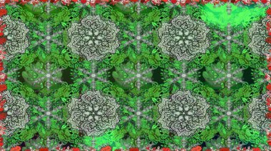 Raster güzel kumaş deseni. Soyut zerafet çiçek arka plan ile seamless modeli.