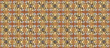 Raster oryantal süs. Kusursuz altın desen. Kahverengi ve bej renklerde altın desenli altın elementler.