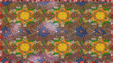 Çiçekler, yapraklar, dekoratif elementler, sıçramalar, lekeler, el çizimleri çizimleri ve Doodle çizimleri, grafik raster çizimleri.