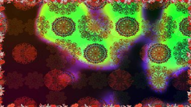 Raster - stok. Vadinin çiçekleri kahverengi renklerde. Suluboya, elle çizilmiş. Kusursuz arkaplan deseni.