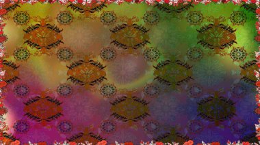 Yumuşak pamuk tasarımı. Klasik çiçek desenli. Raster 'ın taze dokusu. Yumuşak fayans. Paketleme, tekstil, duvar kağıdı için kusursuz çiçek arkaplanı.