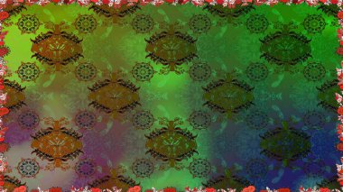 Şekillendirilmiş çiçeklerle kusursuz desen. Çiçek deseni duvar kağıdı, desen dolguları ve web sayfası arka planı için kullanılabilir. Süslü zentangılsız desen, soyut çiçeklerle süslenmiş..