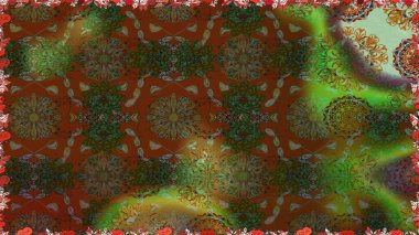 Küçük kahverengi çiçeklerdeki oldukça eski bir besin torbası deseni. Tekstil, kumaş, kapaklar, duvar kağıtları, baskı, naylon, yapıştırma, örgü, dekupaj için çiçeksiz arkaplan.