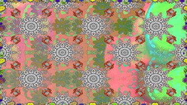 Raster resim. Çiçek desenli çiçek ve yaprakları ile. Sevimli küçük çiçek desenle.