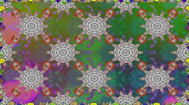 Kusursuz Vintage Çiçek Deseni. Raster Kalça dokusu deseni.