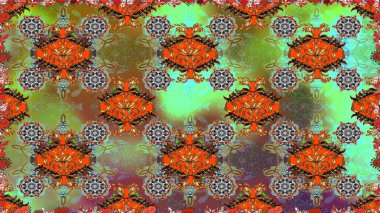 Kahverengi renkli çiçekler. Raster düz çiçekleri pürüzsüz desen. Tasarım hediye paketi, tebrik kartları, posterler ve afiş tasarımı.