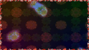 Çiçek kompozisyonu, el boyası, hassas şablon. Kahverengi renkte manzaralı çiçek deseni. Üst manzara, yumuşak stil. Sevgililer günü ve tebrik kartı konsepti için şık bir davet.