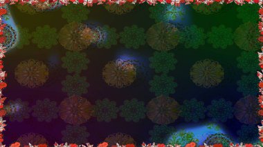 Motley illüstrasyonu. Kusursuz. Küçük çiçekte güzel bir desen. Küçük renkli çiçekler. Çiçekli bahar çiçekleri. Moda baskıları için zarif bir şablon.