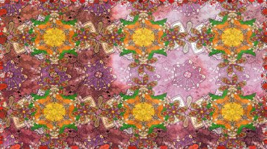 Seamless modeli küçük çiçek. Sevimli çiçek arka plan. Güzel kumaş deseni. Raster illüstrasyon.