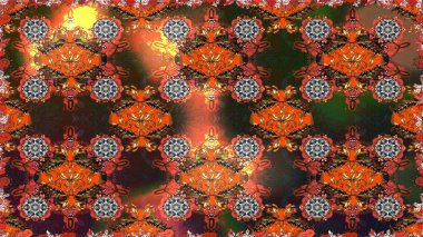 Yumuşak, yaz çiçekli arka plan. Çiçekli karalama şeklinde Raster çiçek deseni. Kahverengi renkte çiçekler.