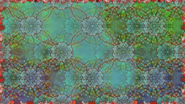 Kızılderili desenli desenli desenli şal deseni. Etnik Mandala süsü. Raster Henna dövme stili. Tekstil, tebrik kartı, boyama kitabı, telefon kılıfı baskısı için kullanılabilir.