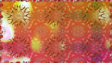 Rasterleştirme Trendy kumaş deseni. Şirin çiçekler. Kesintisiz çizgi deseni.