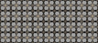 Damask pürüzsüz yineleme kalıbı. Barok tarzında altın çiçekli süs. Antika altın tekrarlanabilir duvar kağıdı. Gri, siyah ve nötr renkler üzerine altın element.