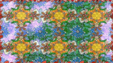 Güzel suluboya çiçek buketi pürüzsüz desen.