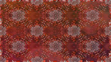 Çiçekler suluboya seamless modeli. Raster şık kumaş deseni.