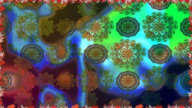 Küçük çiçekte güzel bir çiçek deseni var. Raster deseni. Çiçekli, suluboya desenli kusursuz çiçek deseni.