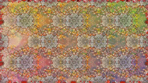 Küçük çiçekte güzel bir desen. Kusursuz. Moda baskıları için zarif bir şablon. Küçük renkli çiçekler. Motley illüstrasyonu. Çiçekli bahar çiçekleri.