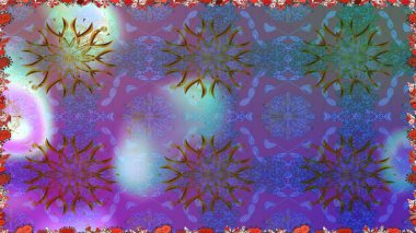 Mor renkli çiçekler. El çizimi. Çiçeklerle kusursuz desen. Suluboya çizimi.