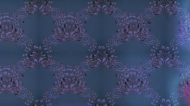 Renkli unsurlarla hareketli arka plan görüntüleri. Çiçekler. Eski model. Bayrak tarzı. Video kaydı. Şablon. Döngü. Kusursuz..