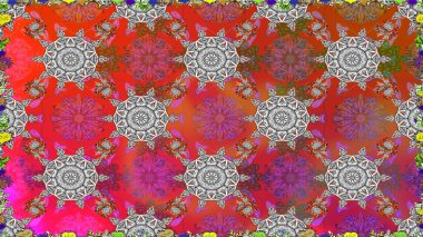 Tekstil ya da kitap kapakları, imalat, duvar kağıtları, baskı, hediye paketi ve yapıştırma kitabı için çiçeksiz arka plan. Küçük çaplı çiçeklerdeki basit şirin desenler. Raster illüstrasyonu.