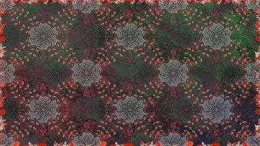 Küçük çiçekteki sevimli çiçek deseni. Gri renkli çiçekler.