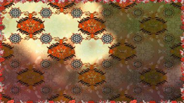 Botanik kusursuz desen. Raster deseni. Suluboya etkisi. Organik elementler.