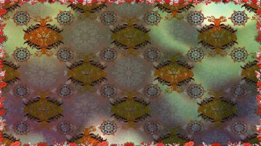 Tişörtsüz arka plan deseni. Kahverengi renkli çiçekler. Tropik çiçekler.