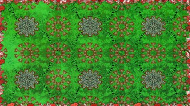 Raster Hip kumaş deseni. Kusursuz Vintage Çiçek Deseni.