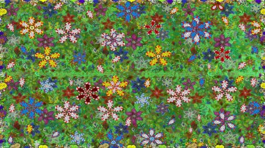 Raster illüstrasyonu. Yeşil renklerde. Çiçekli tebrik kartı. Suluboya çiçek buketi. Doğum günü kartı ya da düğün davetiyesi. Çiçek arka planı.