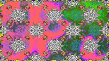 Raster illüstrasyonu. Nazik, yaz çiçekleri pembe renklerde. Raster çiçek desenli ve çiçekli..