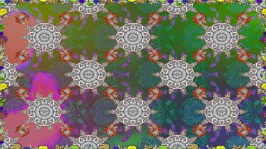 Çiçek deseni duvar kağıdı, desen dolguları ve web sayfası arka planı için kullanılabilir. Süslü, dikişsiz, soyut çiçeklerle süslenmiş. Şekillendirilmiş çiçeklerle kusursuz desen.