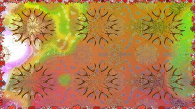 Eski model. Raster illüstrasyonu. Çiçeğin suluboya çizimlerinin mükemmel deseni. Dekorasyon ve tasarım için güzel bir desen. Suluboya kusursuz desen. Moda yazdırma.