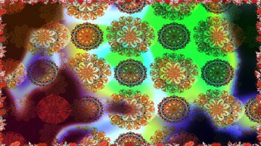 Kahverengi renkli çiçekler. Elle boyanmış suluboya, kusursuz çiçekler ve bitkiler..