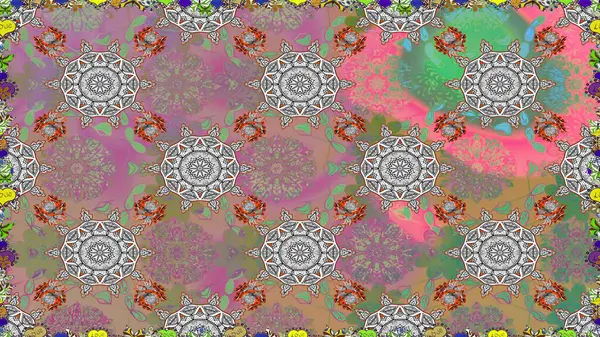 Suluboya, elle çizilmiş. Vadinin gri renkli çiçekleri. Kusursuz bir arka plan modeli. Raster - stok.