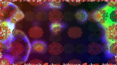 Raster Modaya uygun kumaş deseni. Düz Çiçek Elementleri Tasarımı. Kahverengi renkli şirin çiçek deseni. Renkli Bahar Teması Kusursuz Arkaplan.