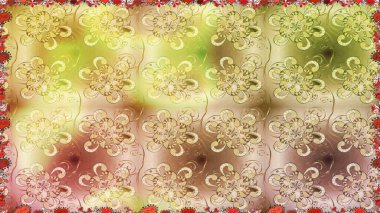 Moda baskıları için zarif bir şablon. Küçük çiçekte güzel bir desen. Bej çiçekli bahar çiçekleri. Motley illüstrasyonu. Küçük renkli çiçekler..