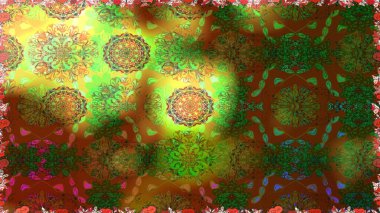 Tekstil, kumaş, kapaklar, duvar kağıtları, baskı, naylon, yapıştırma, örgü, dekupaj için çiçeksiz arkaplan. Küçük kahverengi çiçeklerdeki oldukça eski bir besin torbası deseni.