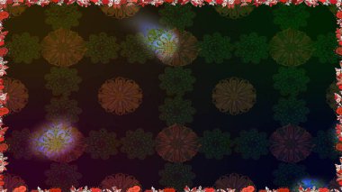 Kahverengi renkli çiçekler. Tekstil ve kapak tasarımı için mükemmel. El çizimi dikişsiz sonbahar çiçekleri deseni. Doodle tarzı. Renkli, kahverengi, pürüzsüz desen.