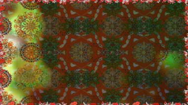 Raster çiçekli arka plan. Düz Çiçek Elementleri Tasarımı. Yazdır. Güzel kumaş deseni. Renkli Yaz Temalı Kusursuz Arkaplan. Sevimli, pürüzsüz desen.