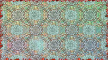 Bir sürü nötr ve soyut çiçekli tropikal desenler. Küçük çiçekteki sevimli çiçek deseni. Varicoloneutral raster kusursuz illüstrasyon.