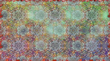 Tarafsız renklerde çiçekler. Renkli Yaz Temalı Kusursuz Arkaplan. Sevimli çiçek raster deseni. Düz Çiçek Elementleri Tasarımı.