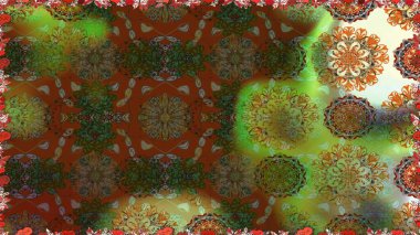 Raster. Zarif, parlak ve pürüzsüz kahverengi çiçek desenli tasarım. Sabıka baskıları, bebek kıyafetleri, duvar kâğıtları, paket kutuları vb..