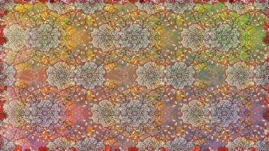 Kusursuz bir arka plan modeli. Vadinin çiçekleri kahverengi renklerde. Raster - stok. Suluboya, elle çizilmiş.